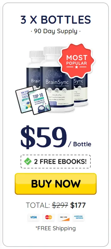 BrainSync - 3 Bottles